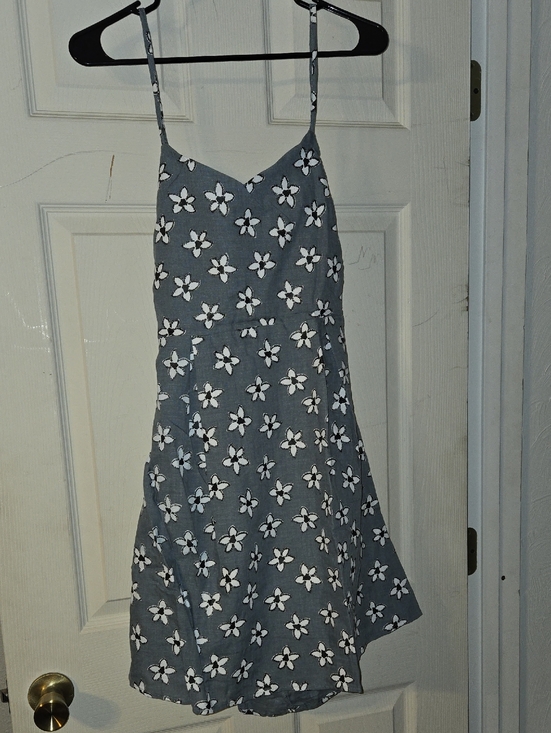 Hayden Dresses & Skirts - Hayden Light Blue Floral, Spagetti Strap, Double Tie Dress - M